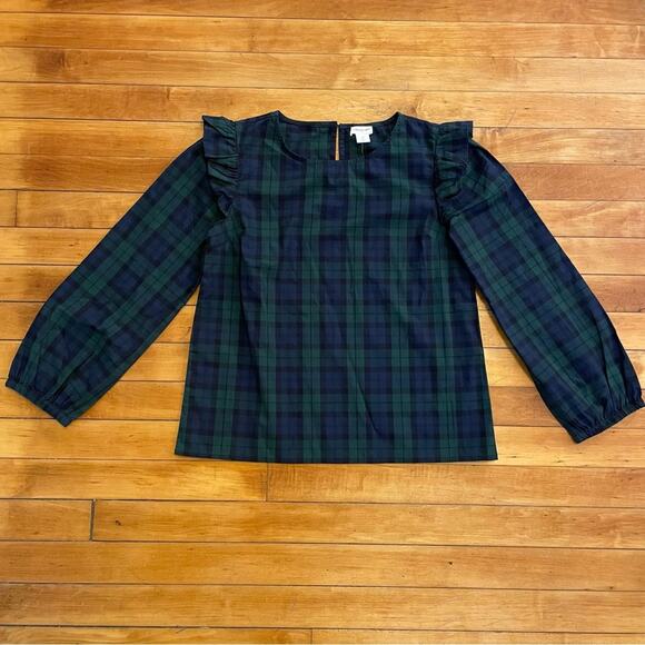Crewcuts Black Watch Tartan Plaid Top - Picture 1 of 5
